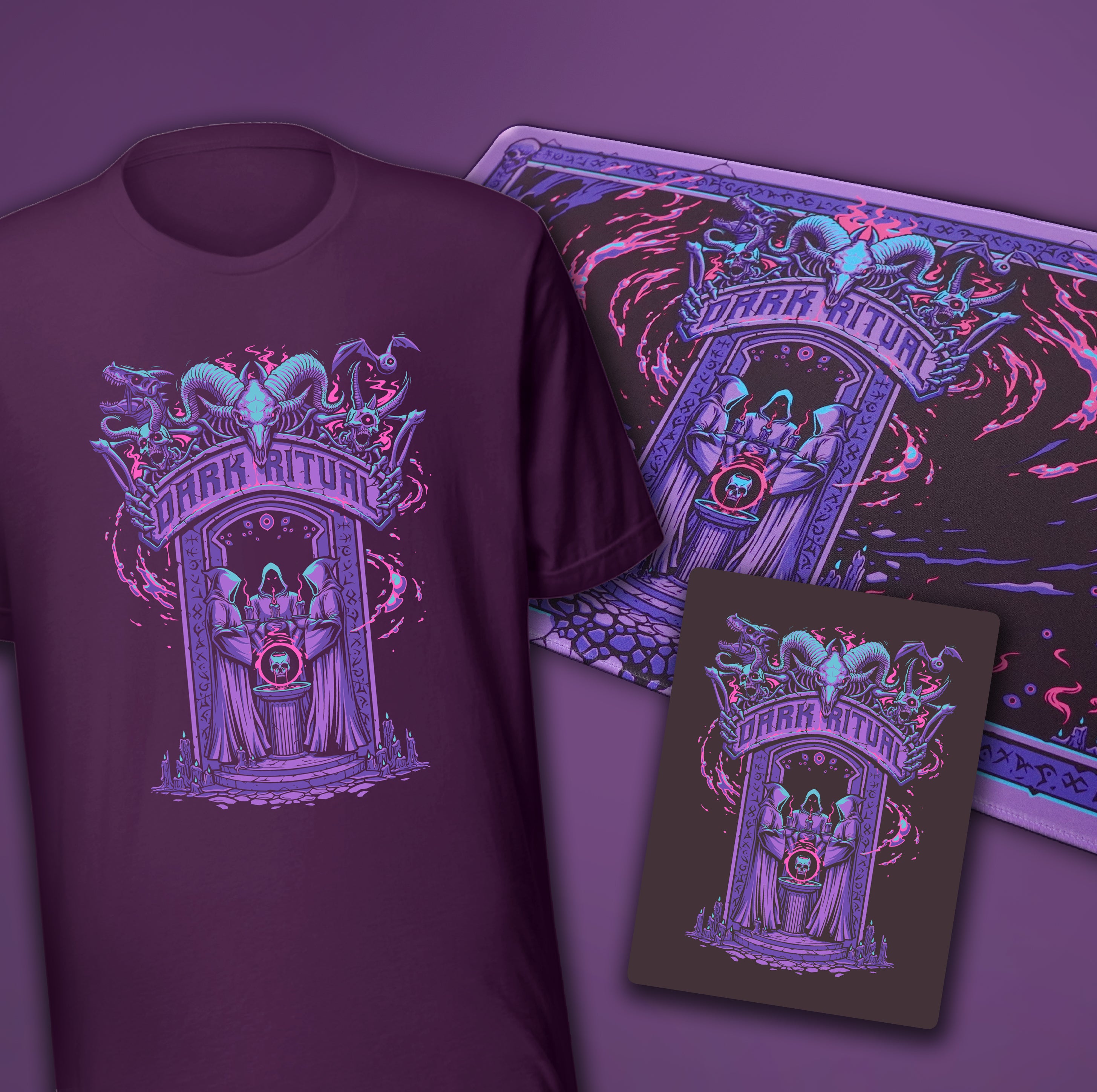 Dark Ritual - T-Shirt + Playmat Set - BONUS Token - Preorder – Void Monster