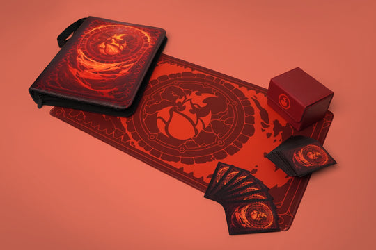 Red Collection Bundle - Card Album, Deck Box, & Playmat + BONUS Card Sleeves - Preorder