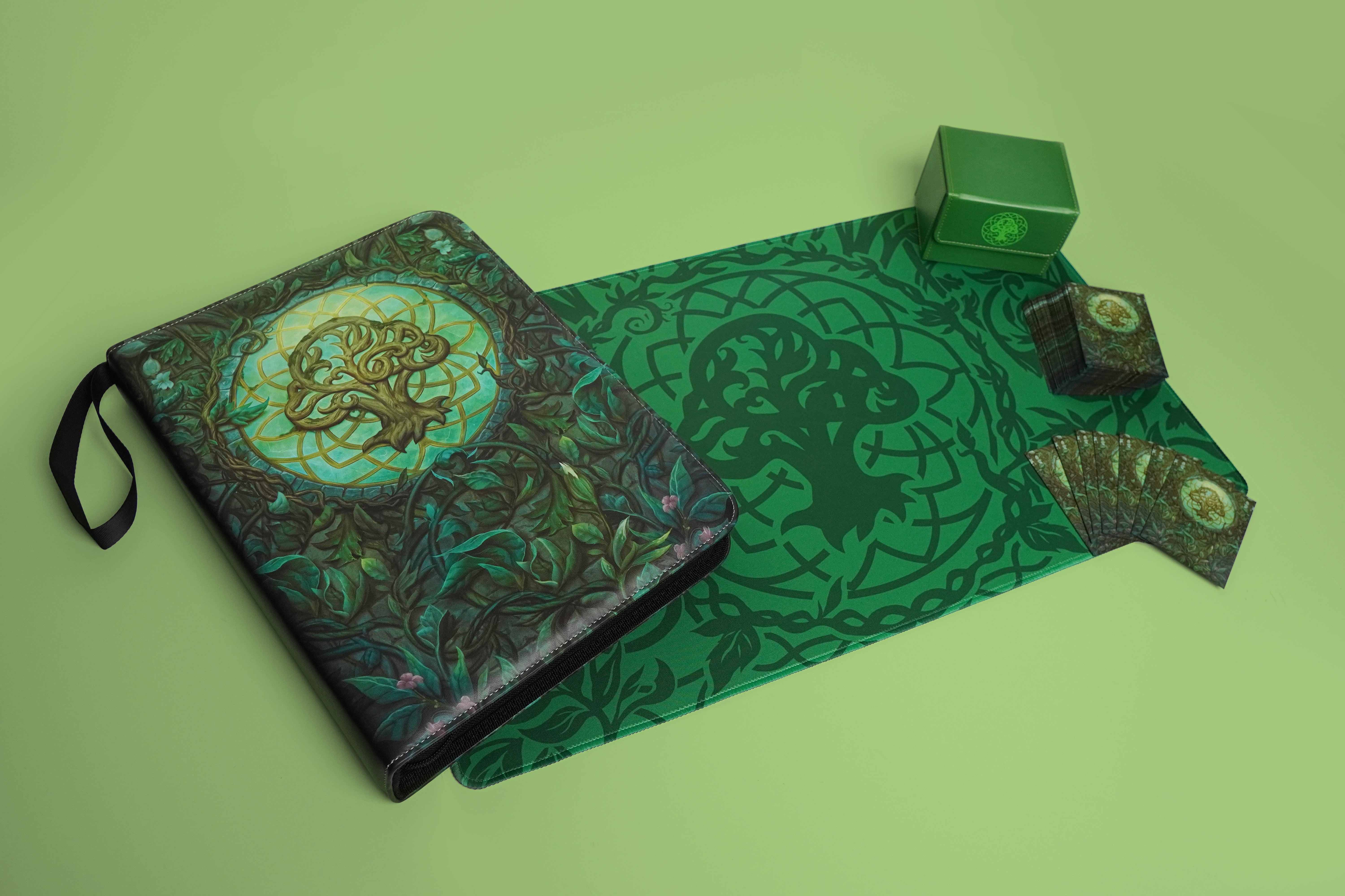 Green Collection Bundle Deal - Card Album, Deck Box, Playmat